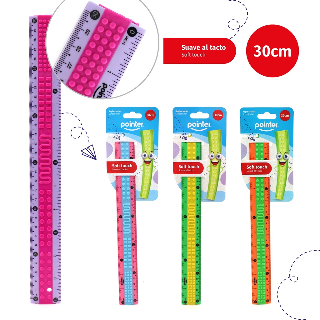 REGLA PLASTICA 30cm