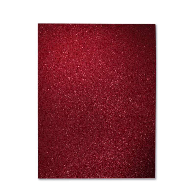 FOAMY ESCARCHADO ROJO RUBI - GRANDE 60x80CM