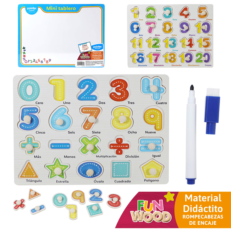 ROMPECABEZAS DIDACTICO + TABLERO (NUMEROS)