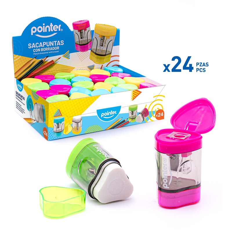 SACAPUNTAS CON DEPOSITO (CAJA CON 24 PZAS.)