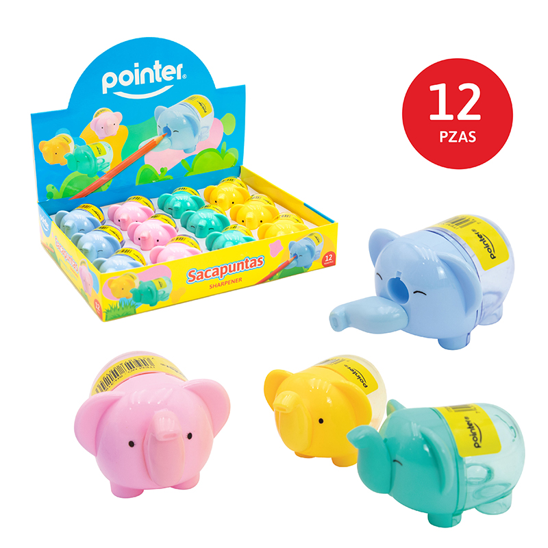 SACAPUNTAS CON DEPOSITO (ELEFANTE)
