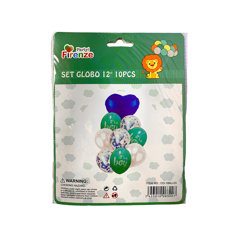 SET DE GLOBOS  BABY SHOWER NIÑO
