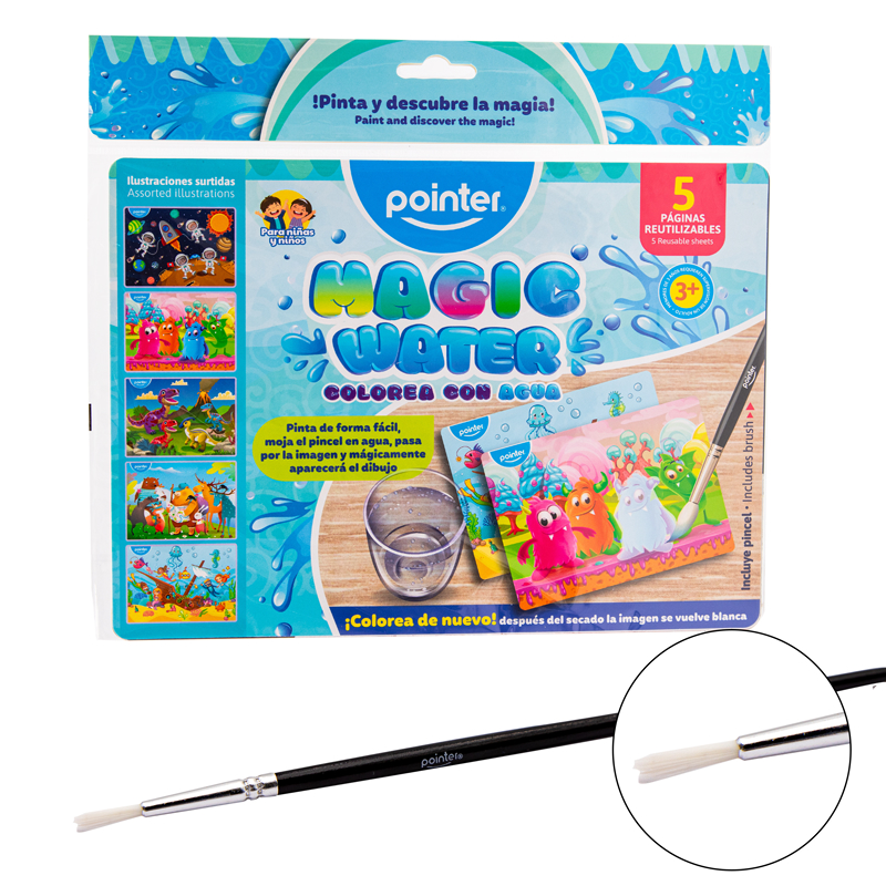 SET DE HOJAS PARA COLOREAR CON AGUA