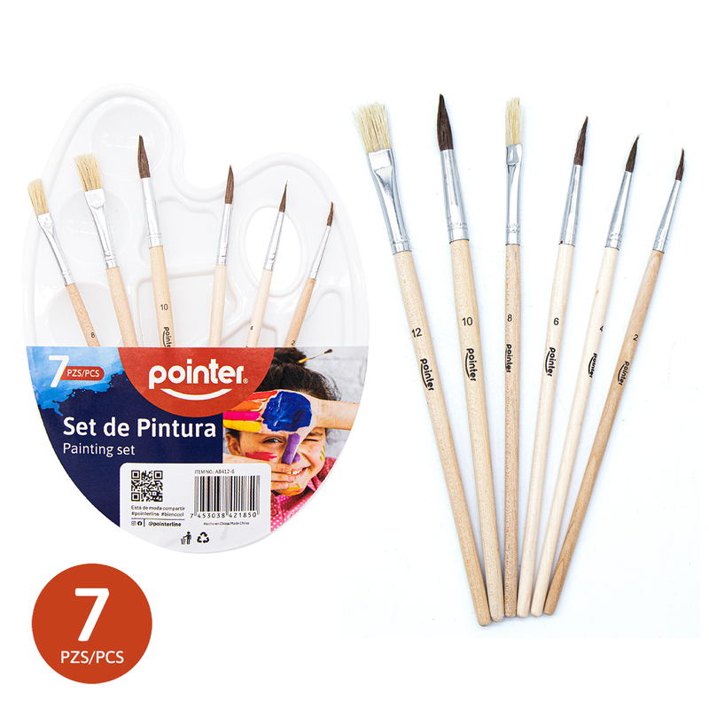 SET DE PINCELES Y PALETA