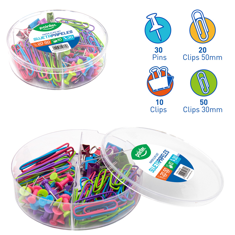 SET DE SUJETAPAPELES x110PZAS