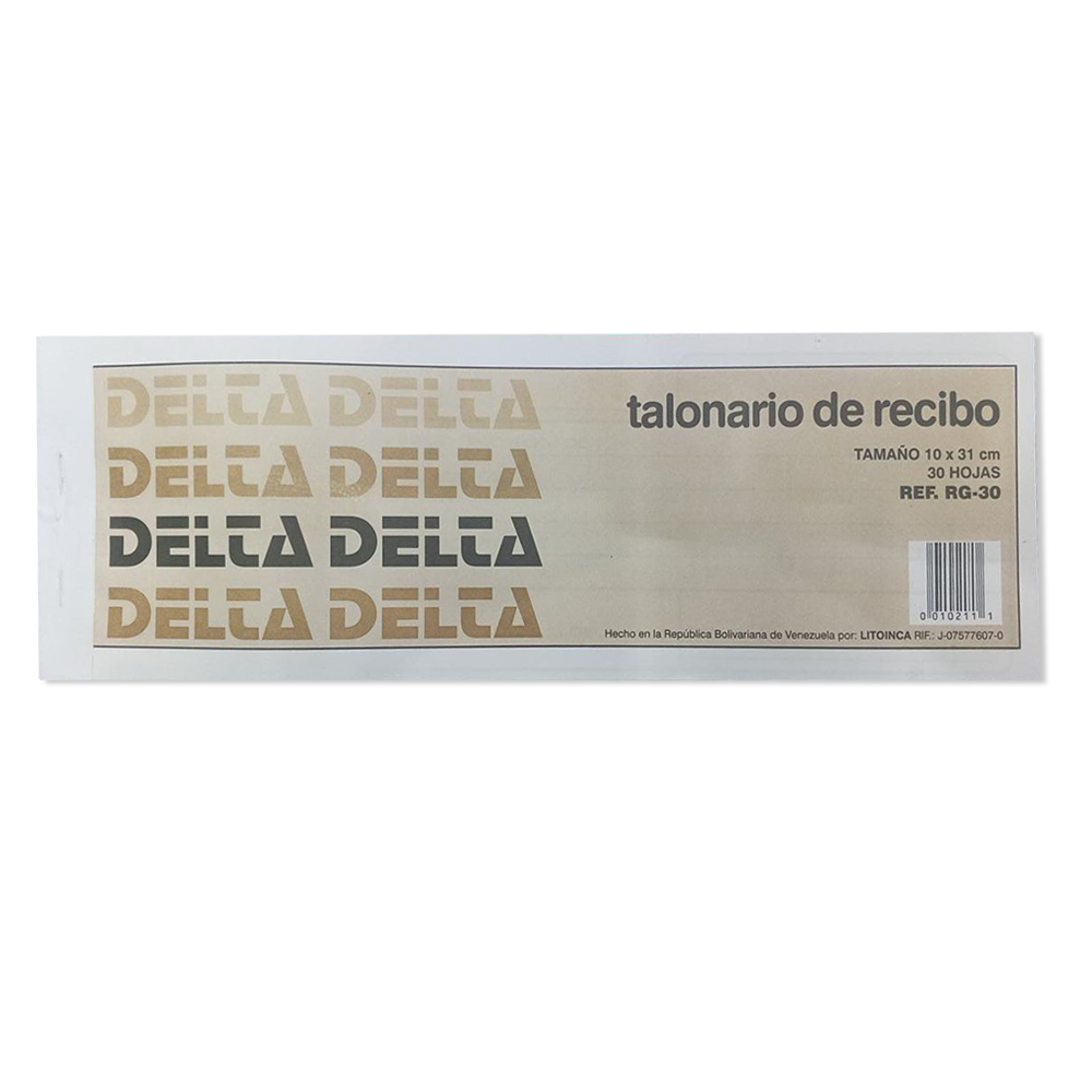 TALONARIO DE RECIBO 80 HOJAS