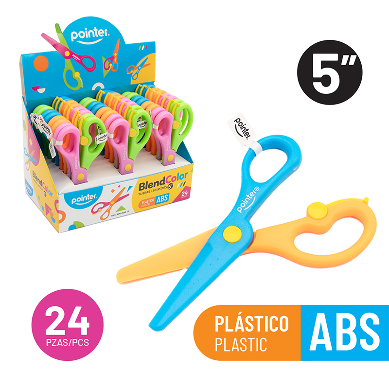 TIJERA PLASTICA PARA NIÑOS 5" 