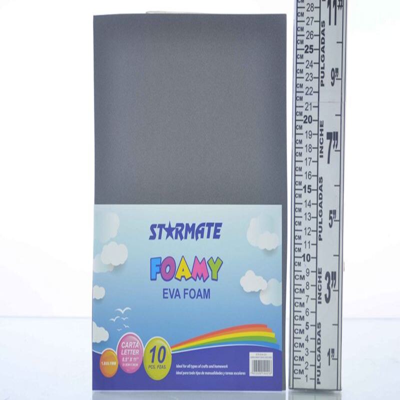 FOAMY LISO CARTA 8.5X11" GRIS OSCURO