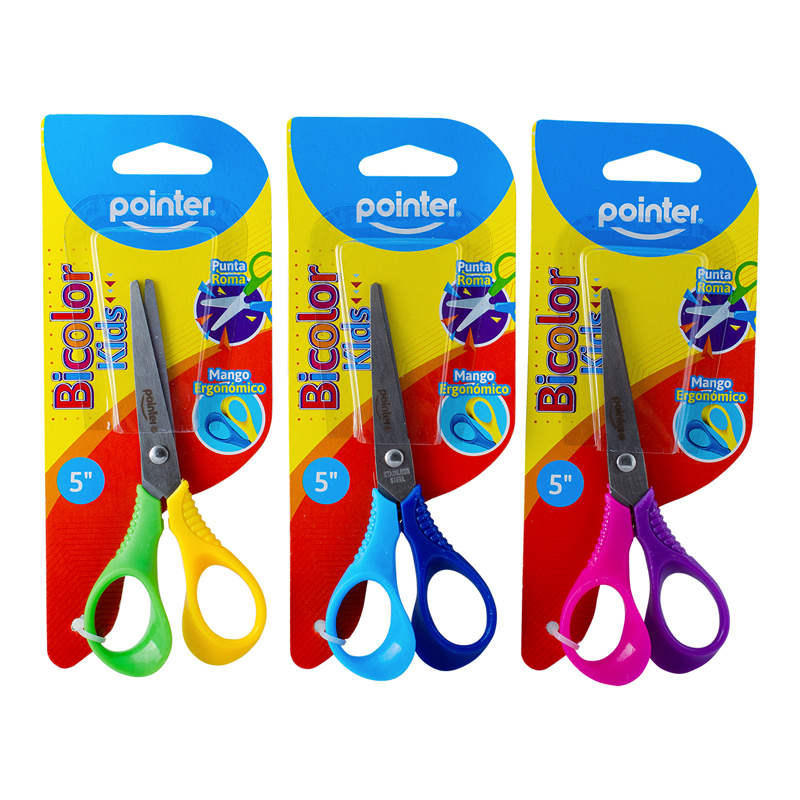 TIJERA PUNTA ROMA BICOLOR KIDS 5"