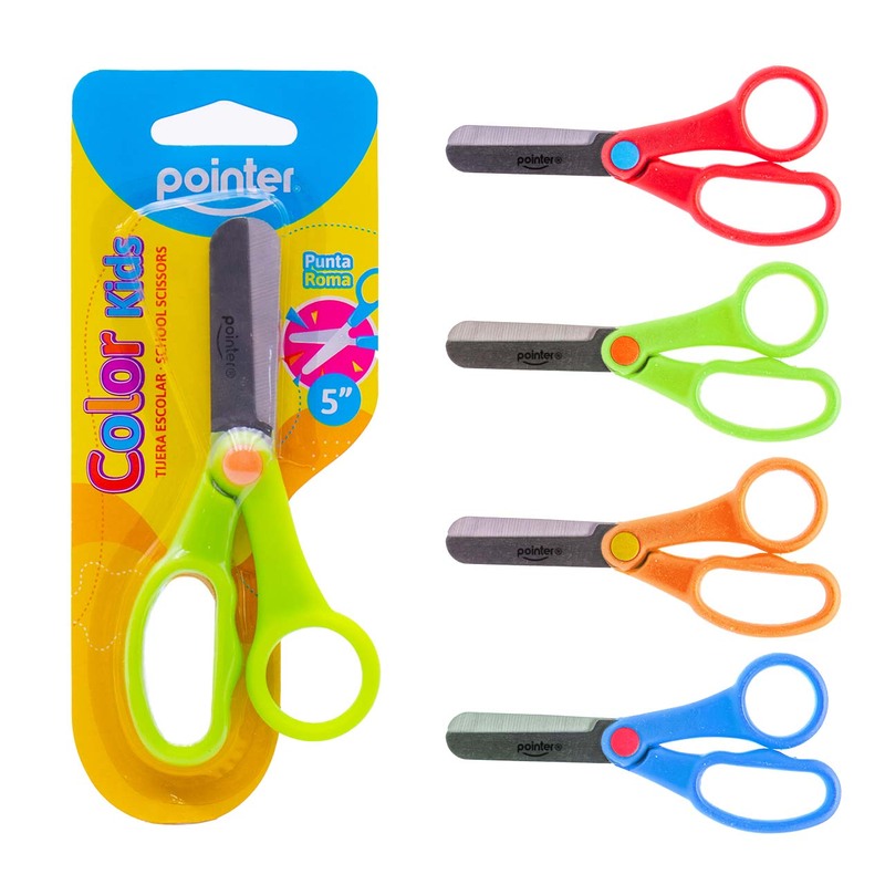 TIJERA ESCOLAR PUNTA ROMA 5"