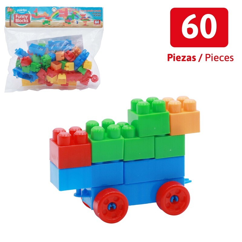 BLOQUES PARA ARMAR x60PZAS