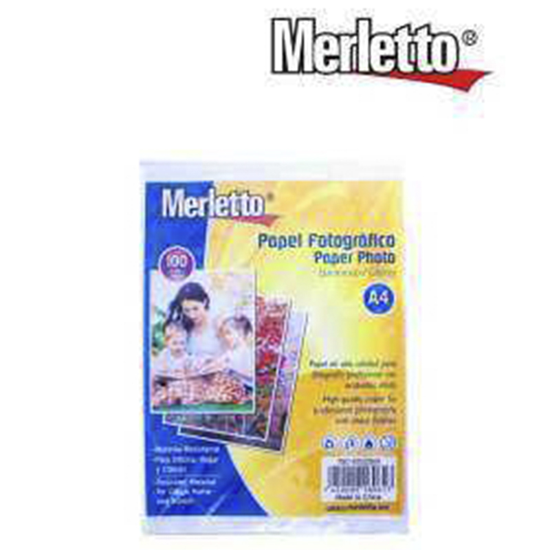 PAPEL FOTOGRAFICO BRILLANTE 115G - A4 x100 HOJAS