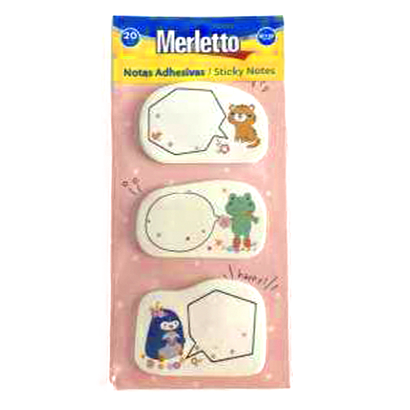NOTAS ADHESIVAS SURTIDAS 20 HOJAS