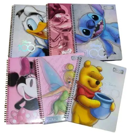 LIBRETA EMPASTADA DISNEY 6 MAT