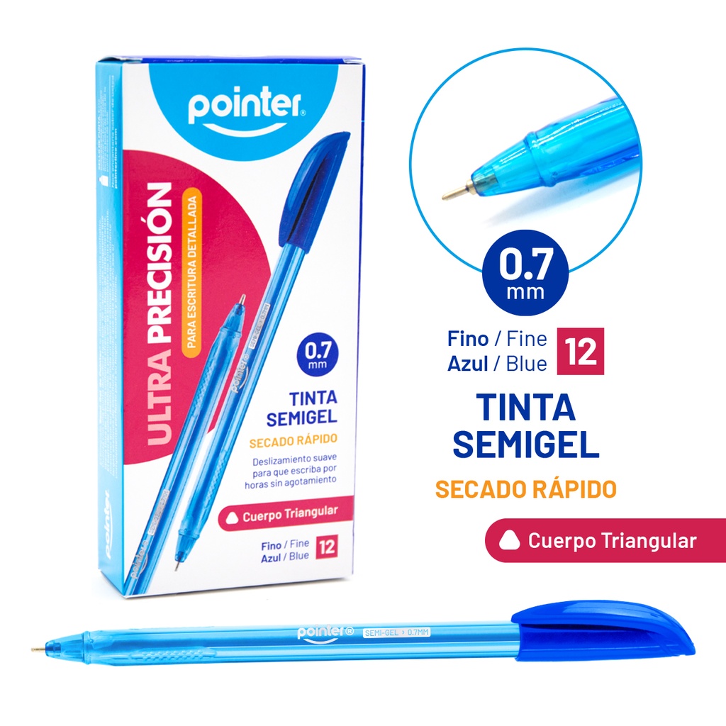 BOLIGRAFO AZUL ULTRA PRECISION 0.7MM