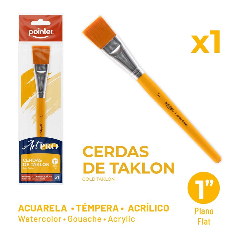 PINCEL PLANO ART PRO 1"