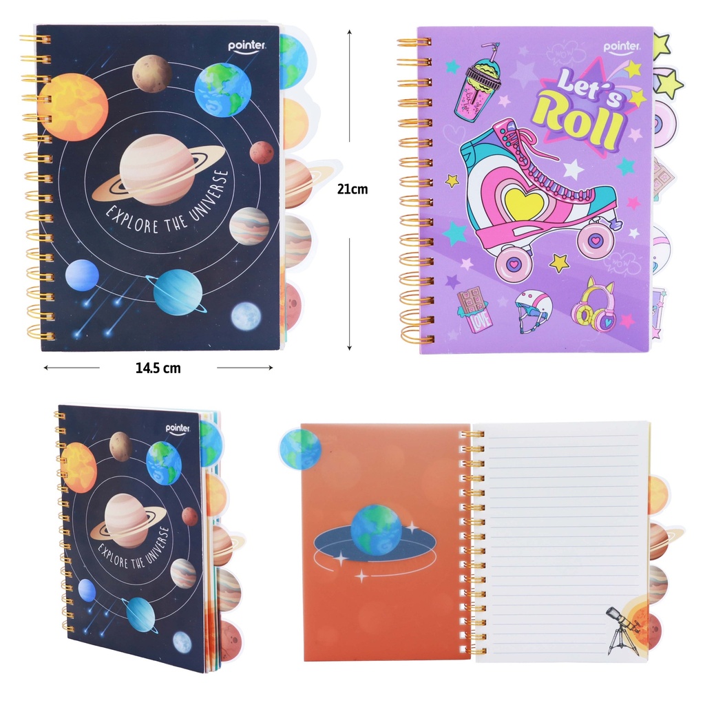 LIBRETA ESPIRAL A5 - 100 HOJAS BLANCAS