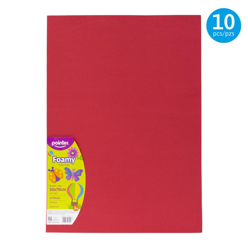 FOAMY LISO ROJO MEDIO - GRANDE (50x70CM)