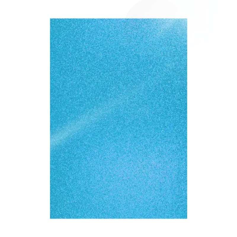 FOAMY ESCARCHADO AZUL TURQUESA - CARTA 20x30CM