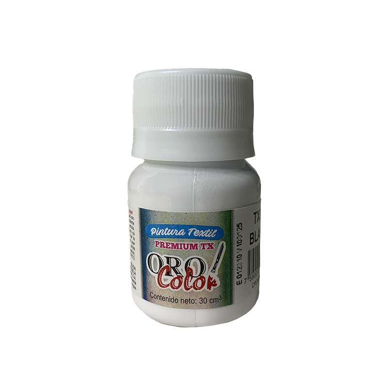 PINTURA TEXTIL PREMIUM BLANCO 30ML 