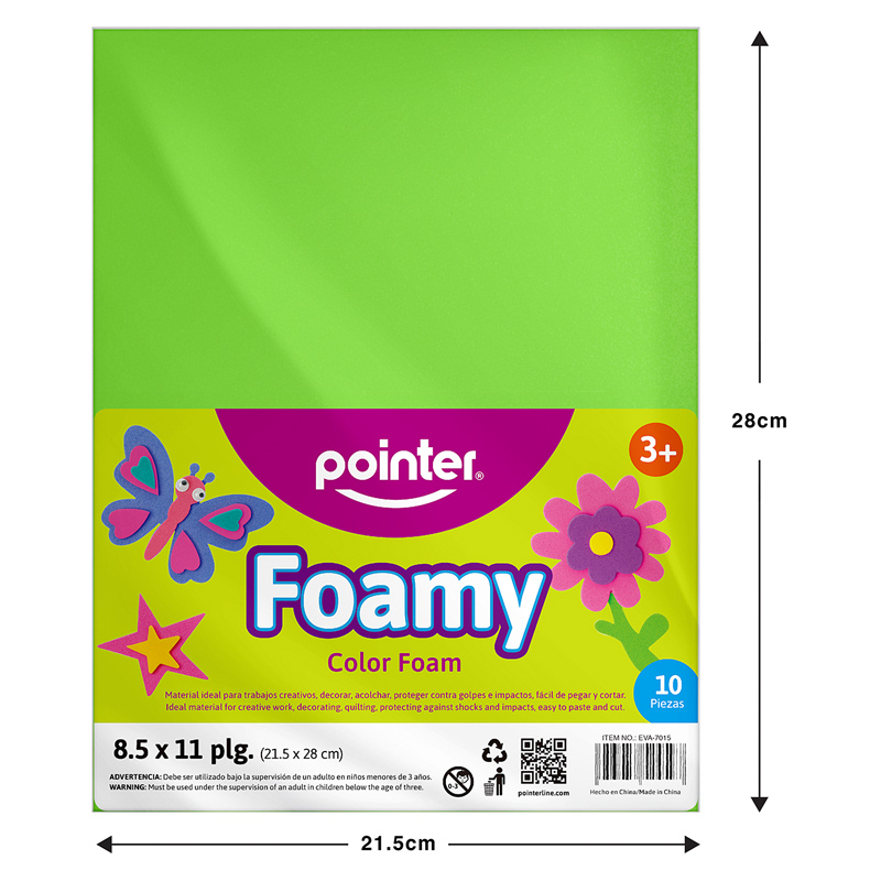 FOAMY LISO VERDE - CARTA (20x30CM)