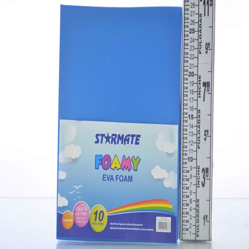 FOAMY LISO CARTA 8.5X11" TURQUESA