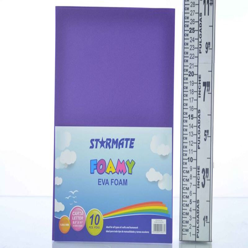 FOAMI LISO  8.5X11" VIOLETA