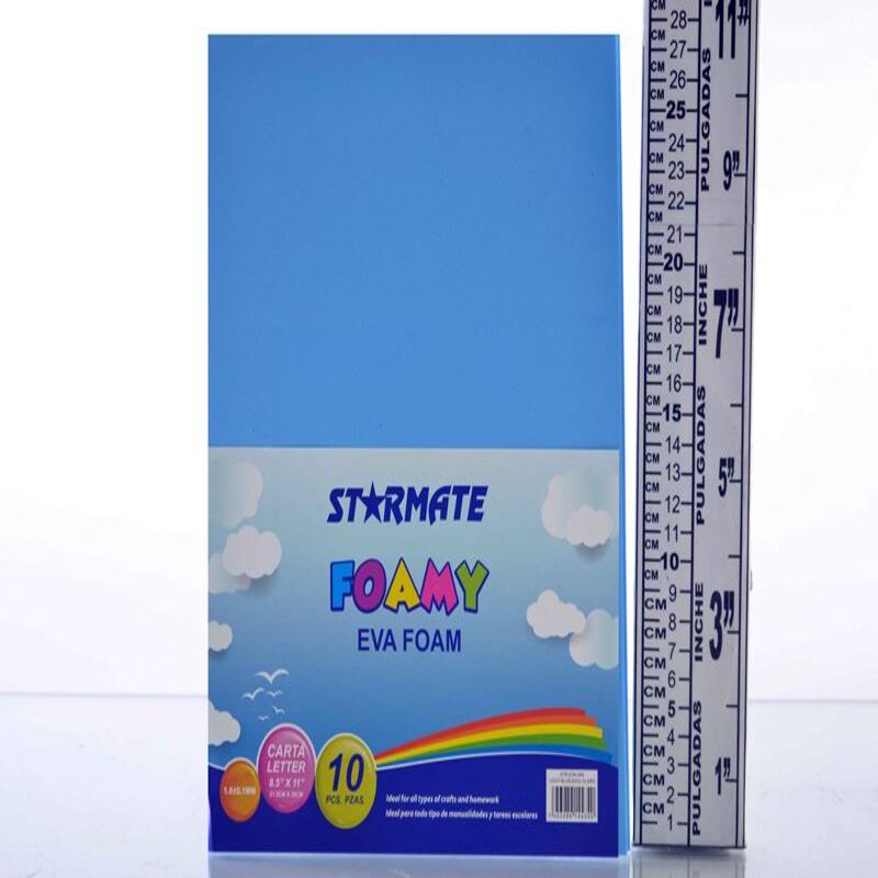 FOAMY LISO 8.5X11" AZUL CLARO