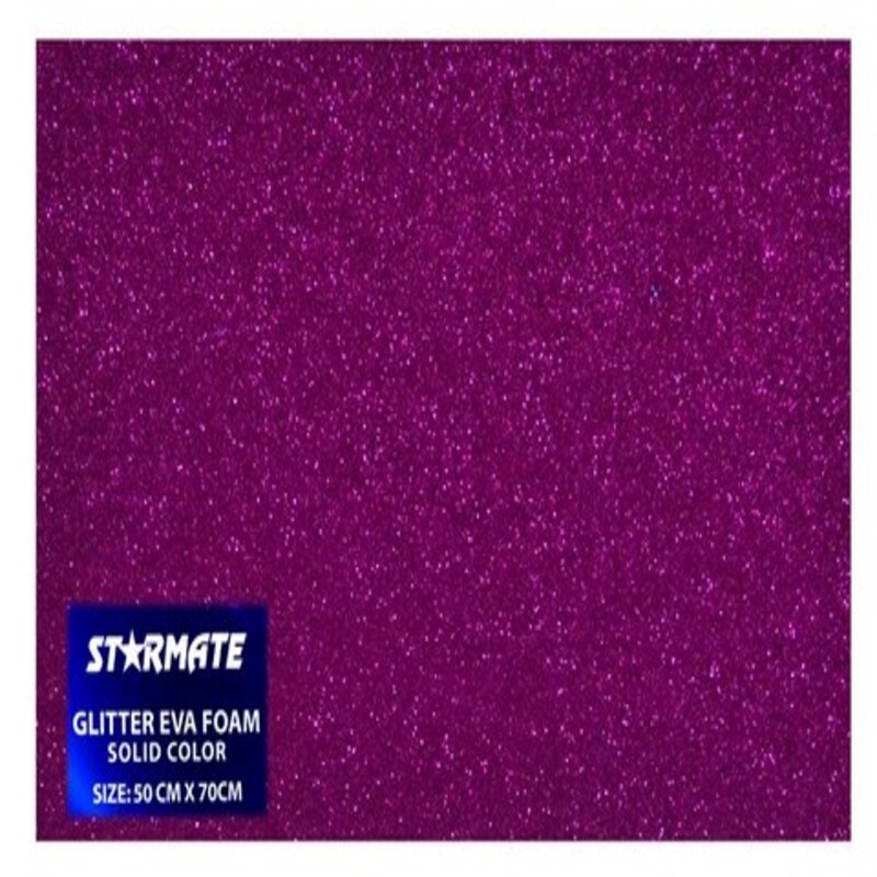 FOAMI C/ESCARCHA 50X70CM FUCSIA