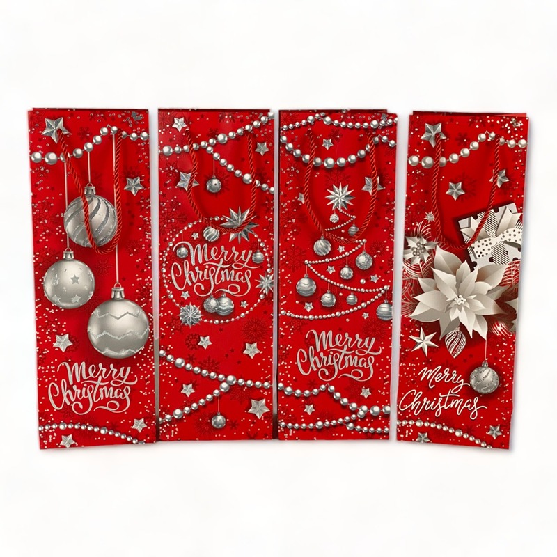 BOLSA DE REGALO NAVIDAD BOTELLERA