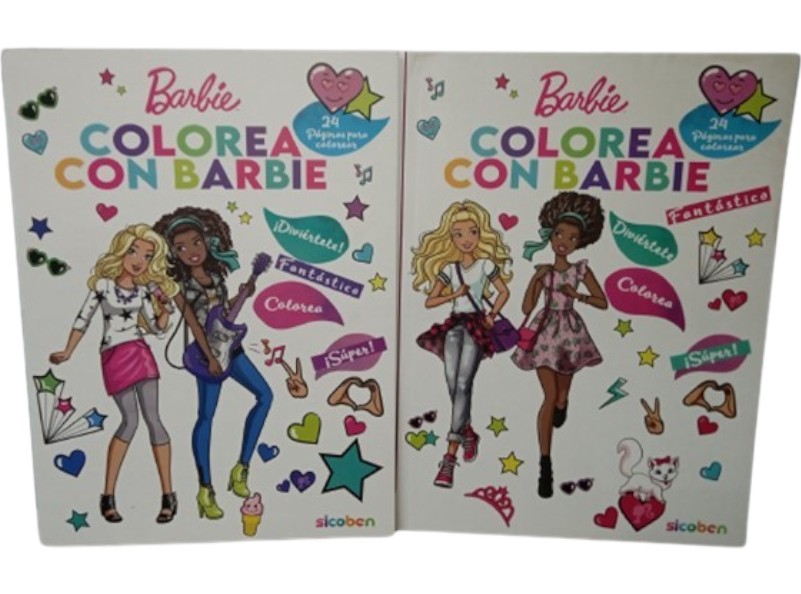 COLOREA CON BARBIE 