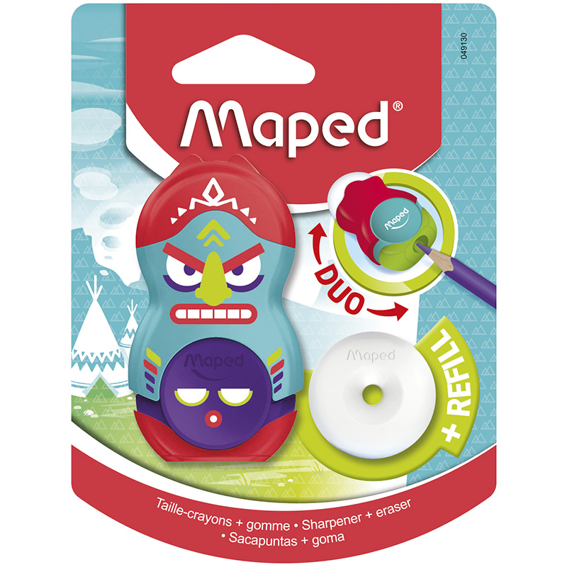 SACAPUNTAS CON BORRADOR LOOPY FANCY 1 ORIFICIO