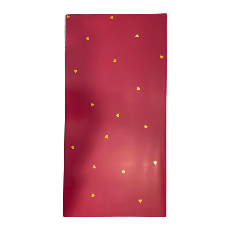 PAPEL KOREANO OUYA BITONO CORAZON ROJO