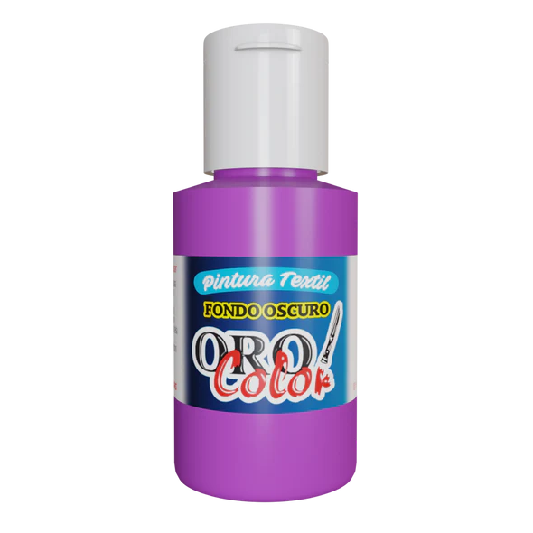 PINTURA TEXTIL FONDO OSCURO VIOLETA NEON 30ML