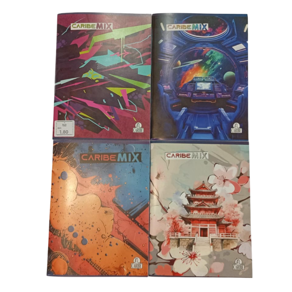 CUADERNO CARIBE MIX DOBLE LINEA PEQUEÑO