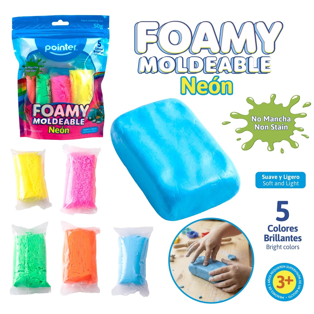 FOAMY MOLDEABLE x5PZAS (NEON)
