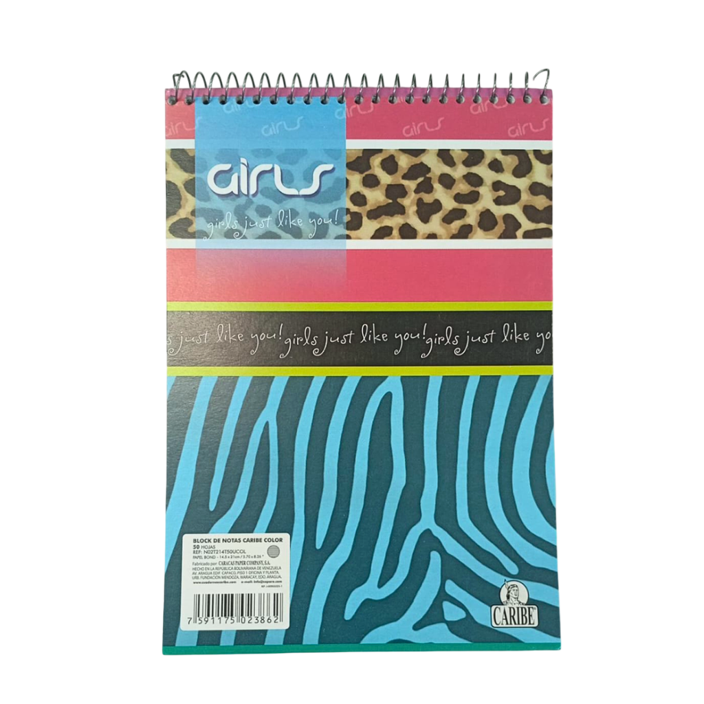 BLOCK ESPIRAL DE NOTAS COLOR