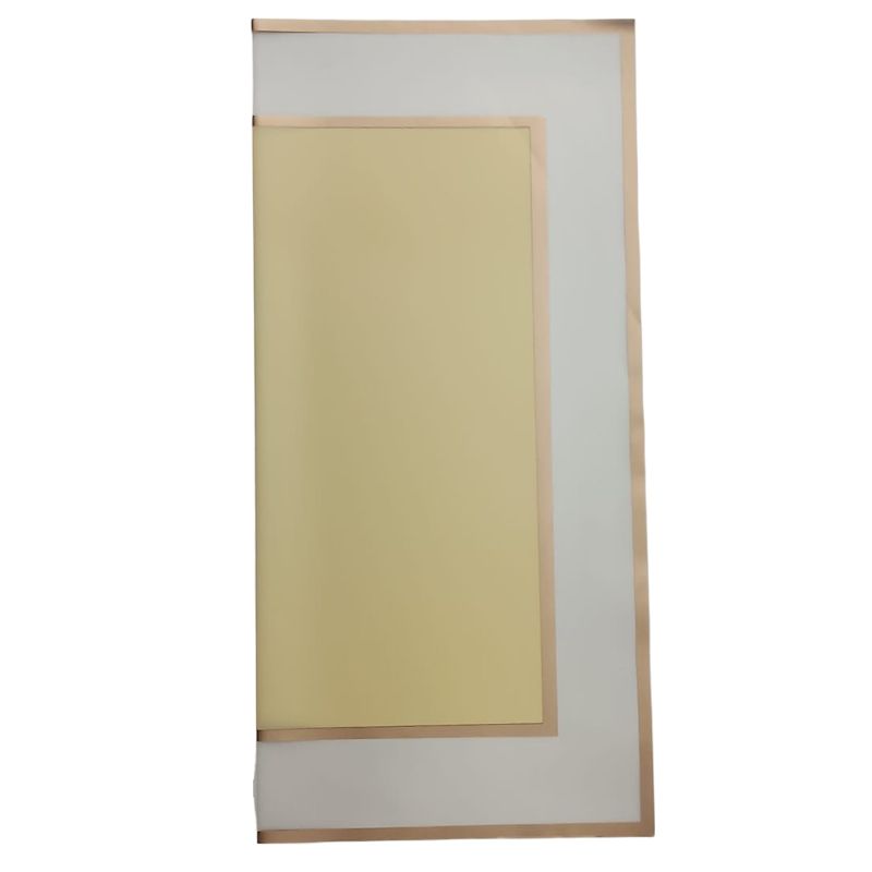 PAPEL COREANO HANSU TRASLUCIDO BORDEADO - AMARILLO 57x57CM