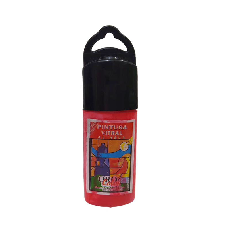 PINTURA VITRAL AL AGUA ROJO 32,5ML