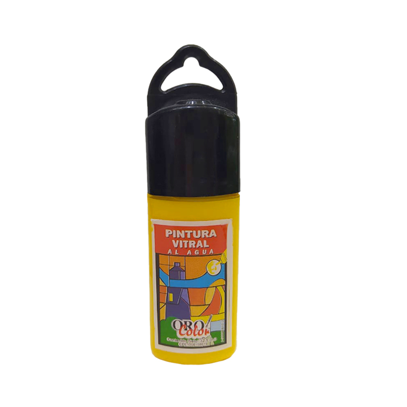 PINTURA VITRAL AL AGUA AMARILLO 