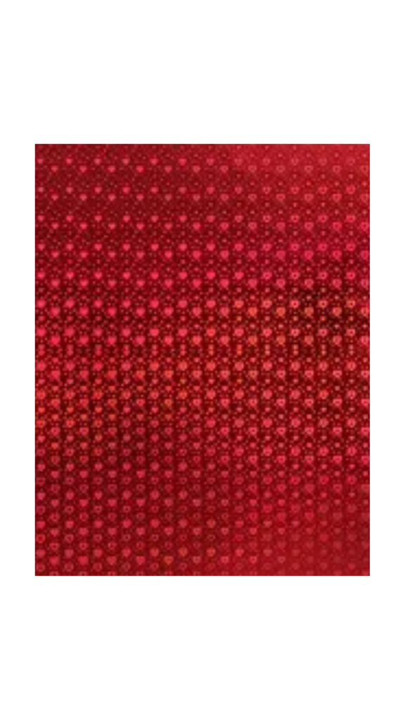 CARTULINA METALIZADA HOLOGRAFICA ROJO PUNTOS