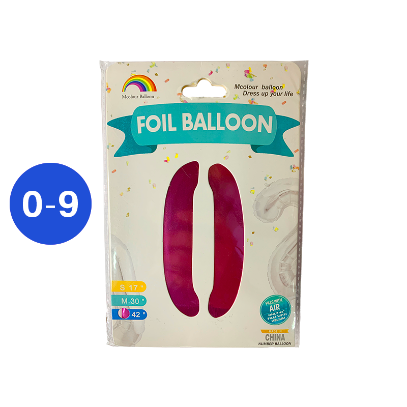 GLOBO NUMERO ROSA 42 