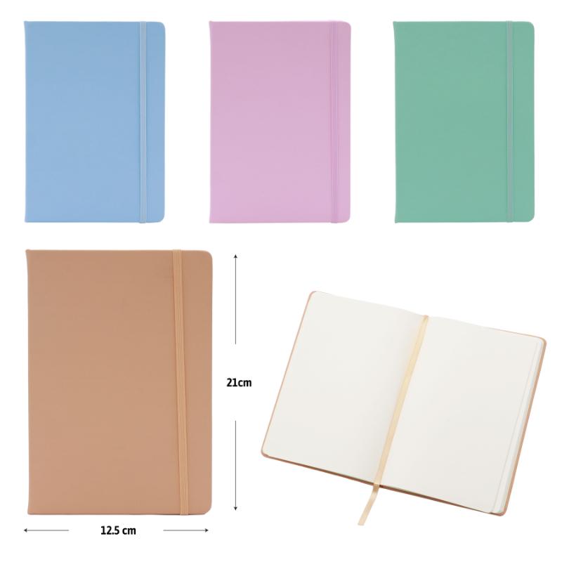 LIBRETA DE APUNTES A5 80 HOJAS (PASTEL)