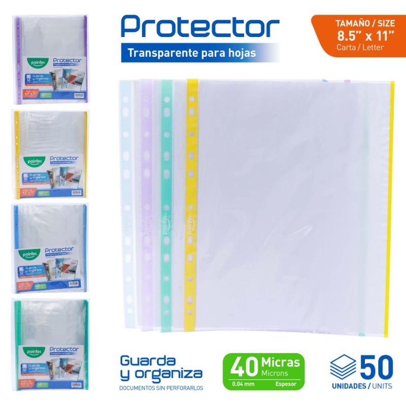 PROTECTOR DE HOJAS 4CC 50 PIEZAS
