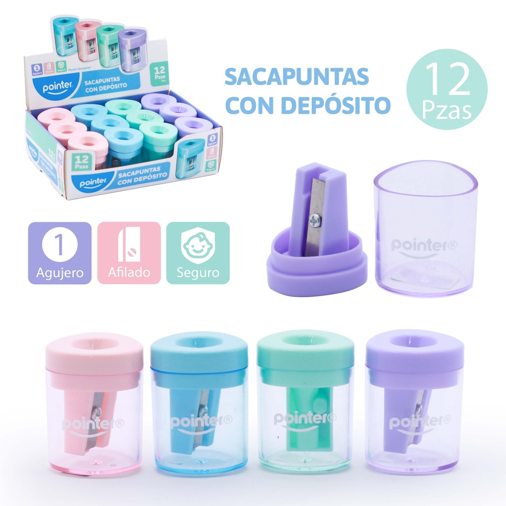 SACAPUNTAS PASTEL (TRIANGULO)