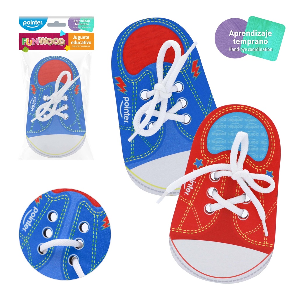 JUEGO DIDACTICO (ATAR CORDONES)