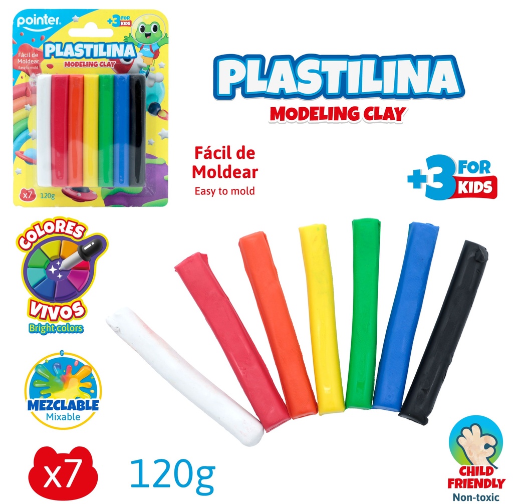 PLASTILINA x 7 COLORES