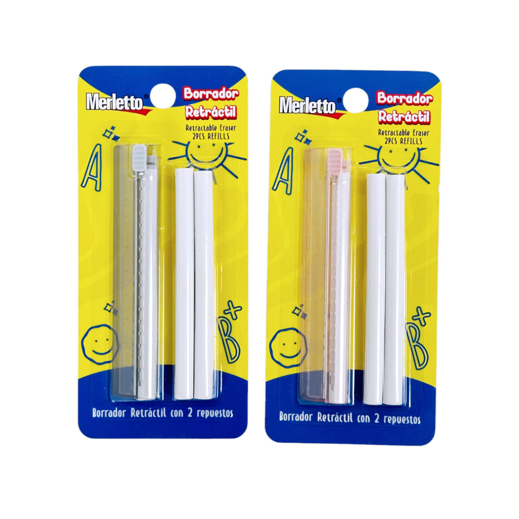 SET DE BORRADOR RETRACTIL 2REFILL