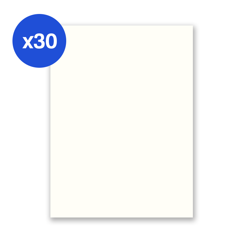 HOJAS CARTA X30