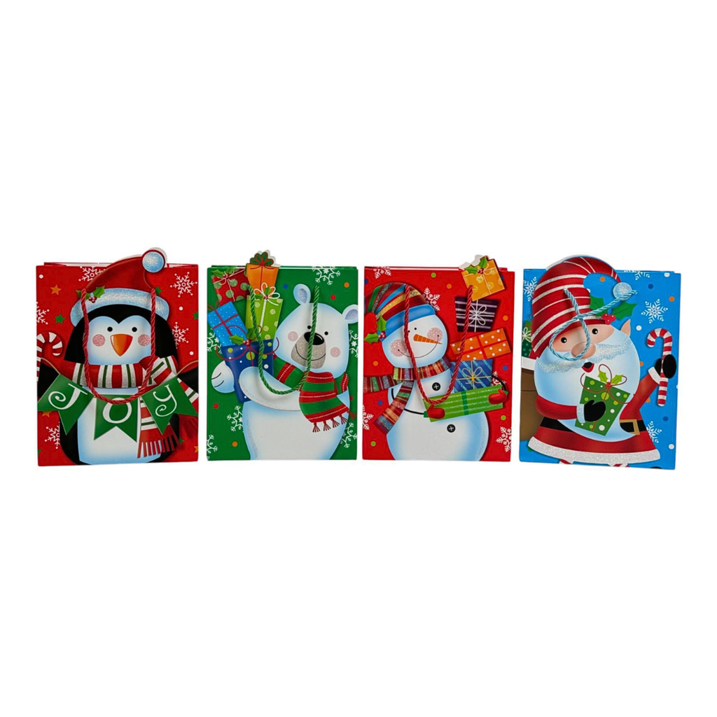 BOLSA DE REGALO PEQUEÑA NAVIDAD 18x24x8.5CM
